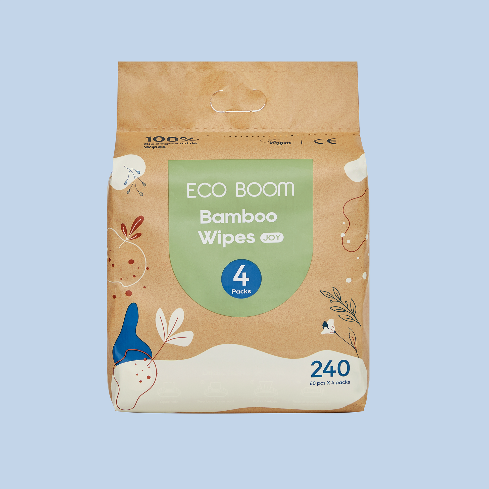 Drėgnos servetėlės - 100% Bambuko pluoštas